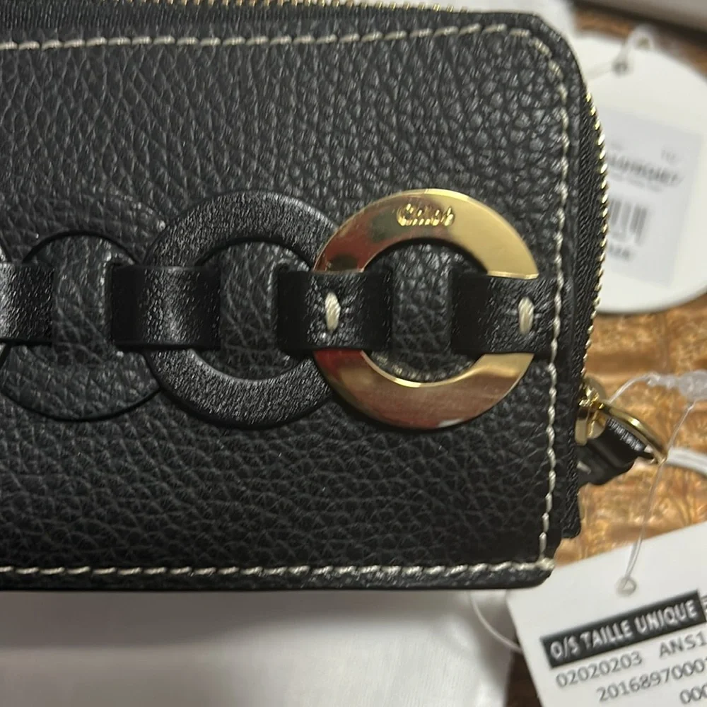 Sold❤️BNWT Chloé Black Leather Card Holder - Picture 5 of 8